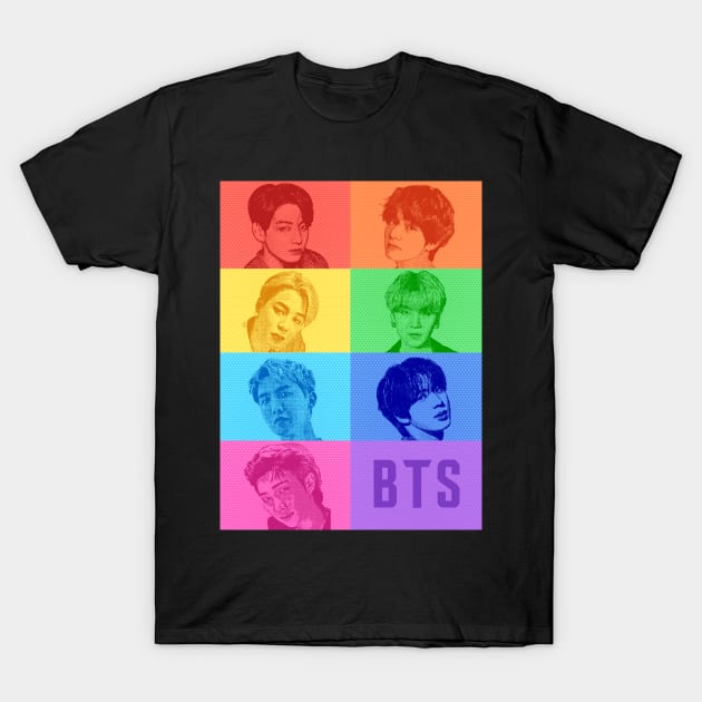 Bts members T-Shirt by Morishasha